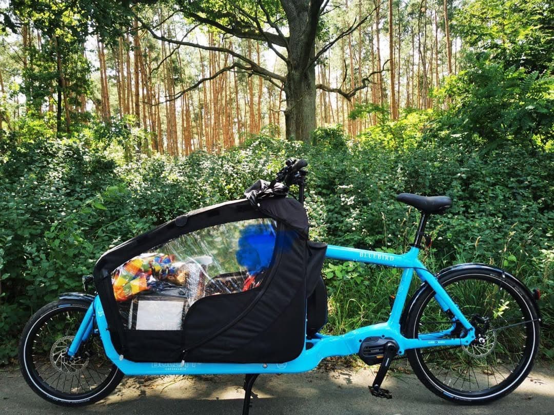 eBullitt X cu canopy pentru copii